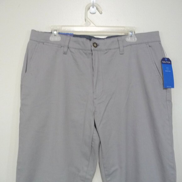 NAUTICA CLIPPPER CHINO PANTS 34X34 GRAY - Picture 3 of 12